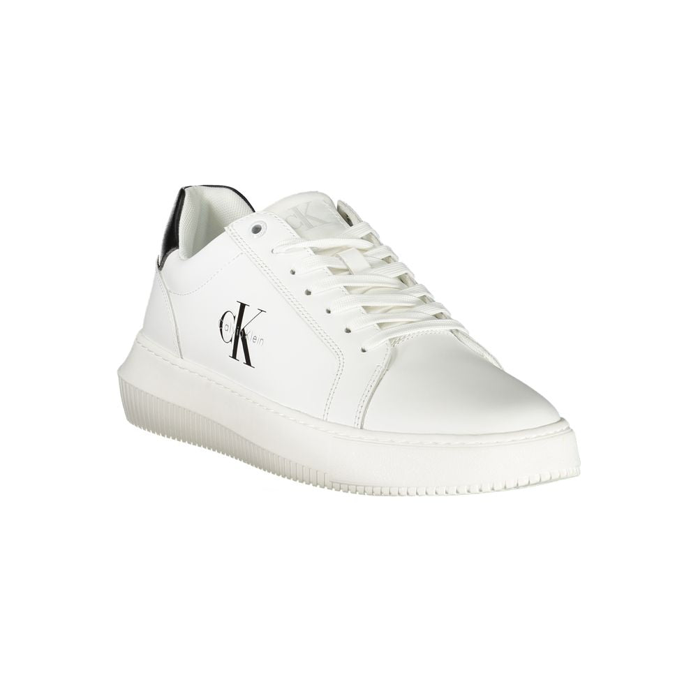 Weiße Leder Herren Sneaker