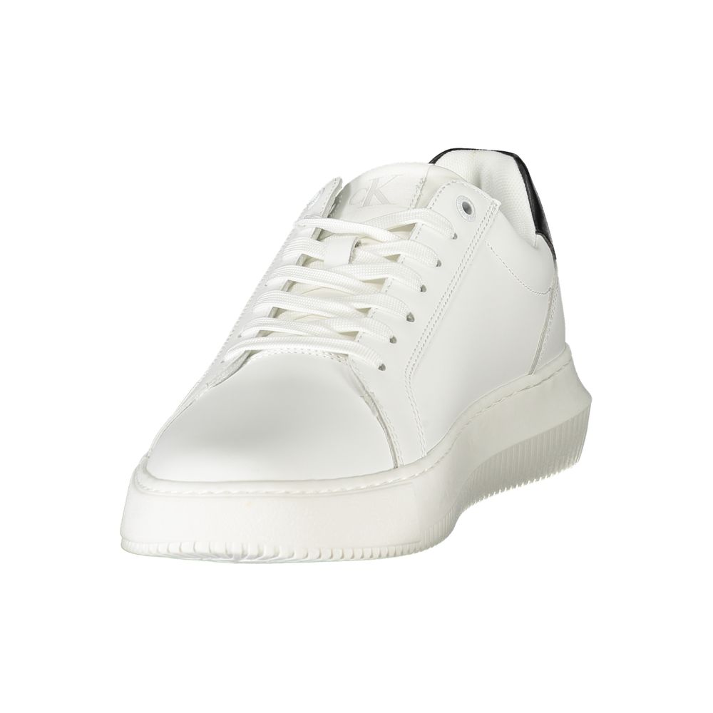 Weiße Leder Herren Sneaker