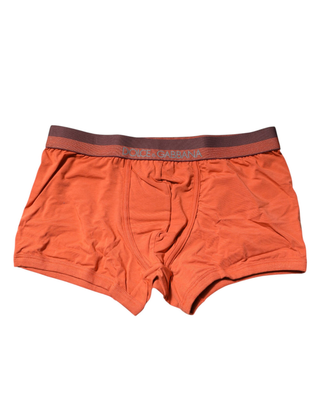 Orangefarbene Boxershorts aus Baumwolle in regulärer Passform