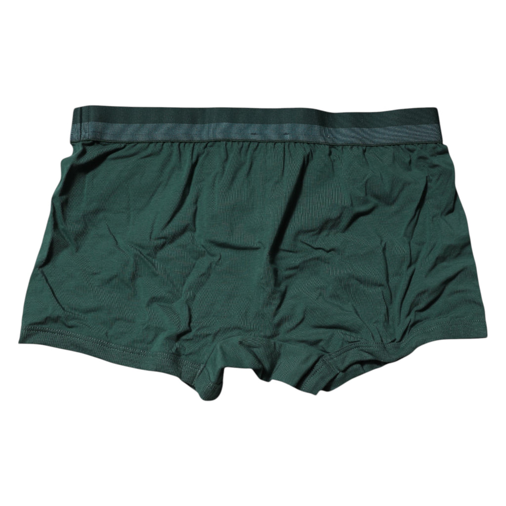Grüne Baumwolle Regular Herren Boxershorts Unterwäsche