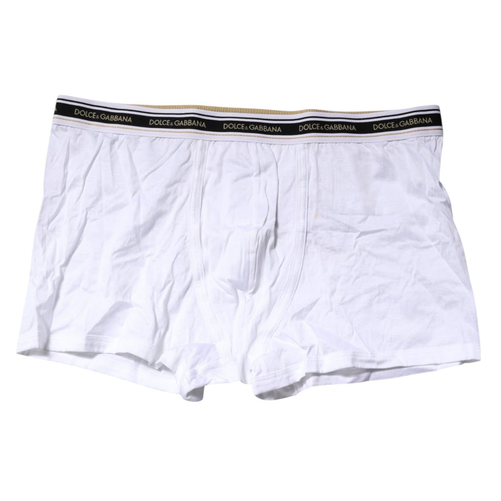 White Cotton Stretch Regular Boxer Underwear