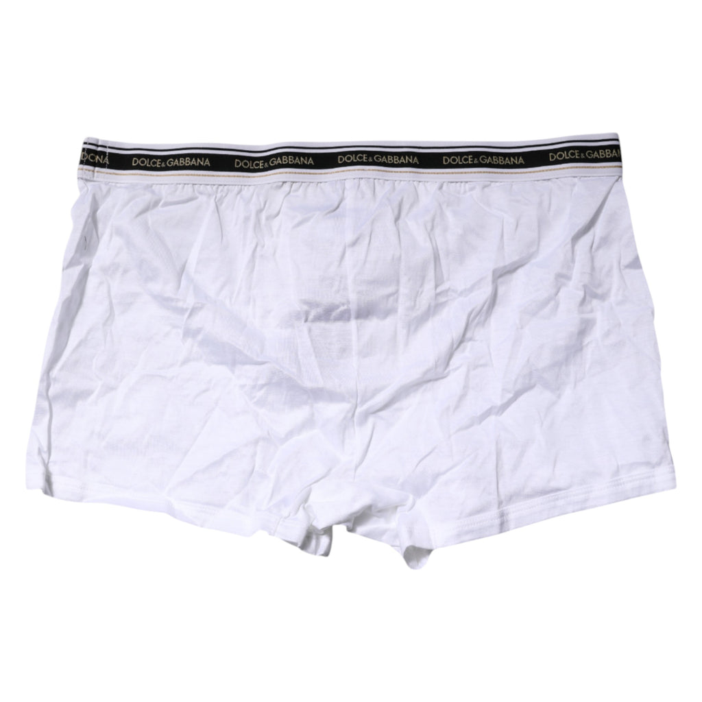 White Cotton Stretch Regular Boxer Underwear