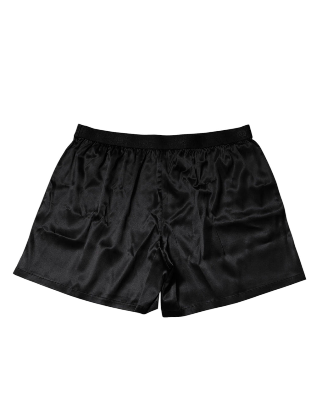 Schwarze Seide Regular Herren Boxershorts Unterwäsche