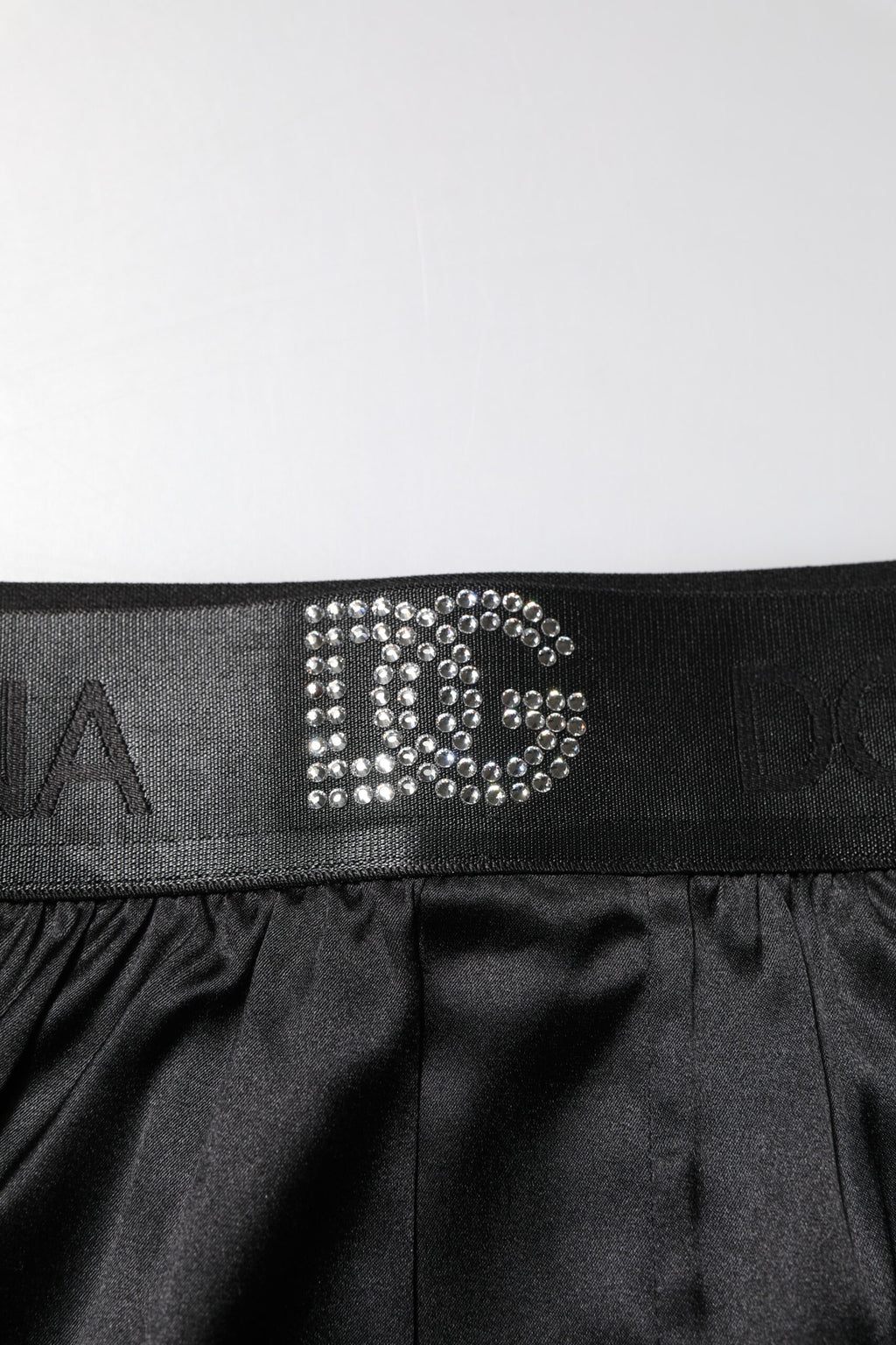 Schwarze Boxershorts mit Logo-Taille und normaler Passform