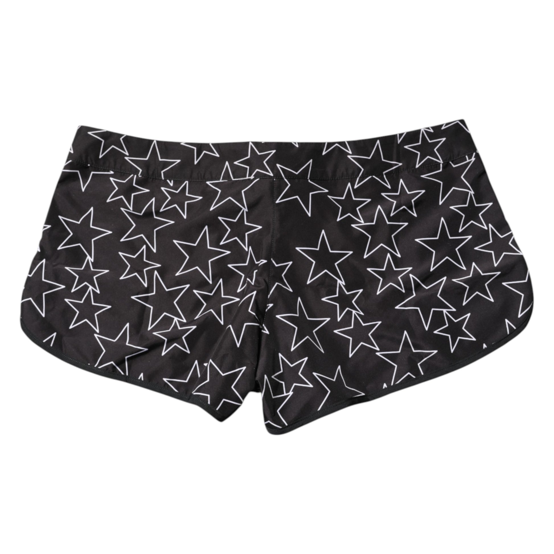 Schwarze Strandshorts mit Sternenmuster