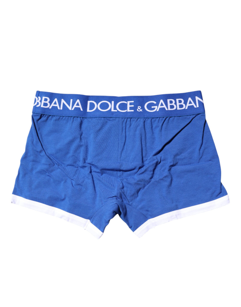 Blaue Boxershorts mit Logo-Taille und normaler Passform