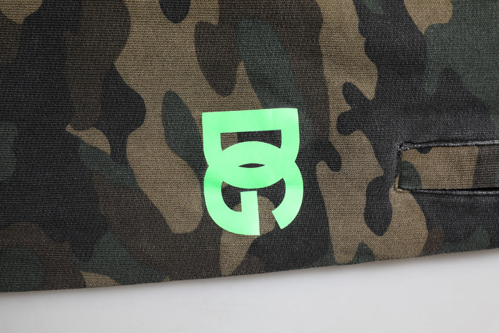 Dolce & Gabbana Brown Camouflage Cotton Men Jogger Pants