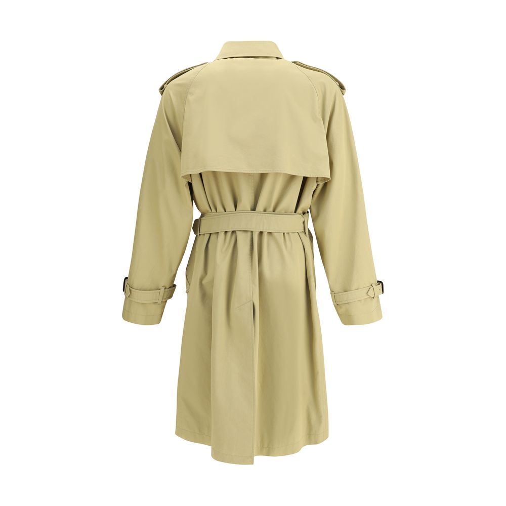 Trenchcoat aus mittelschwerer Baumwollgabardine