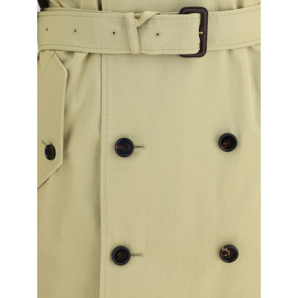 Trenchcoat aus mittelschwerer Baumwollgabardine