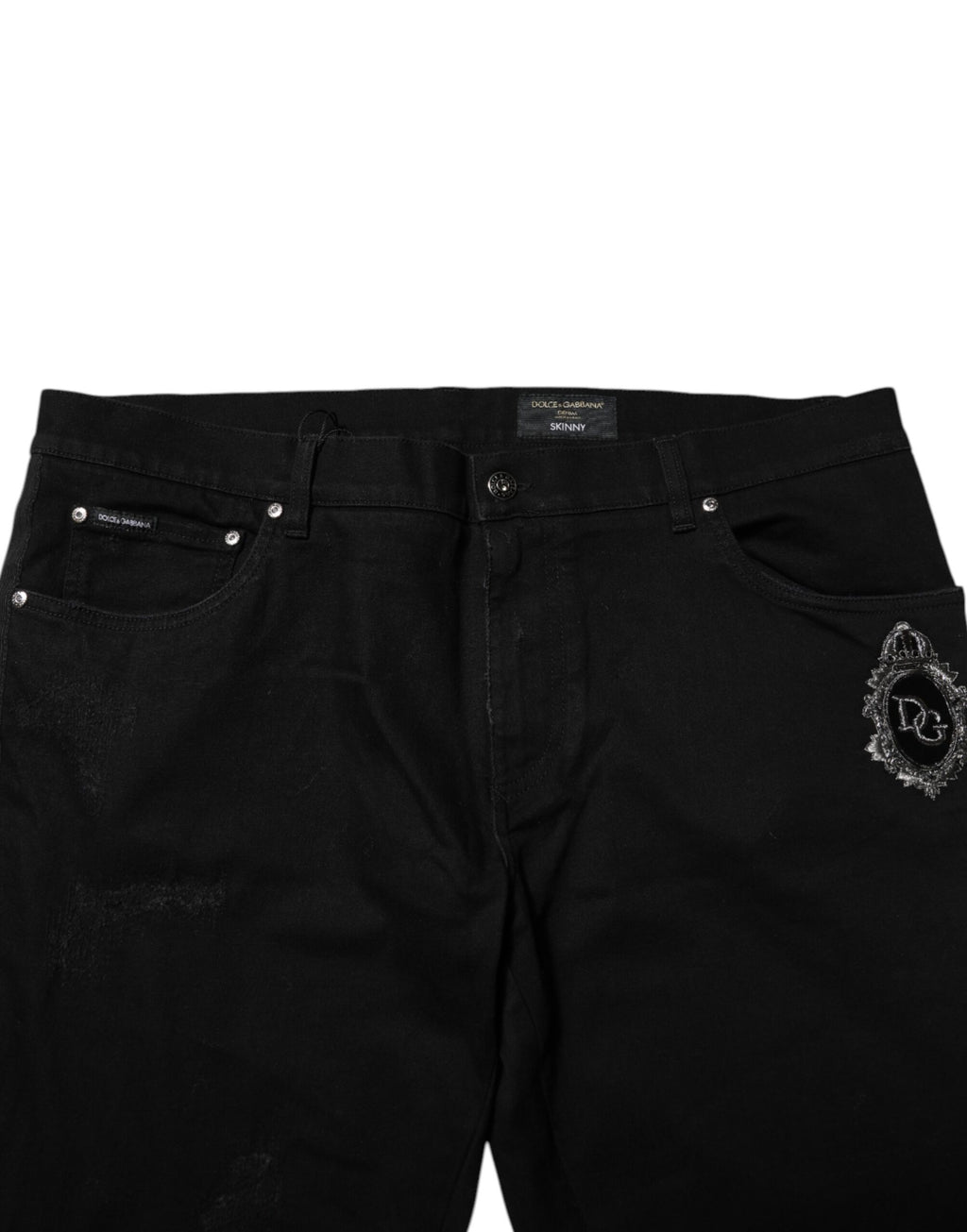 Schwarze Skinny Jeans aus Baumwolle für Herren