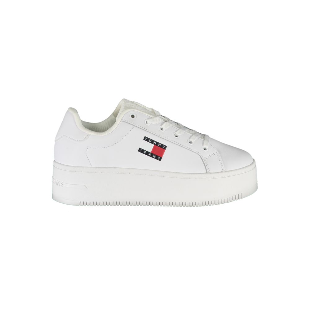 Weißer Polyester-Sneaker