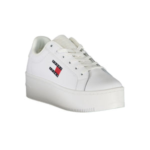 Weißer Polyester-Sneaker