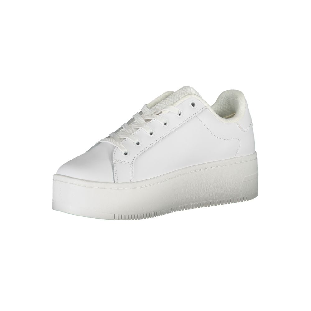 Weißer Polyester-Sneaker