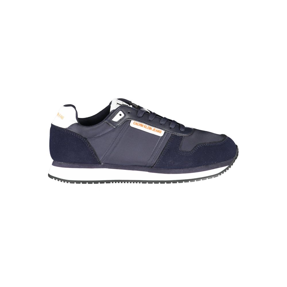Blauer Polyester-Sneaker