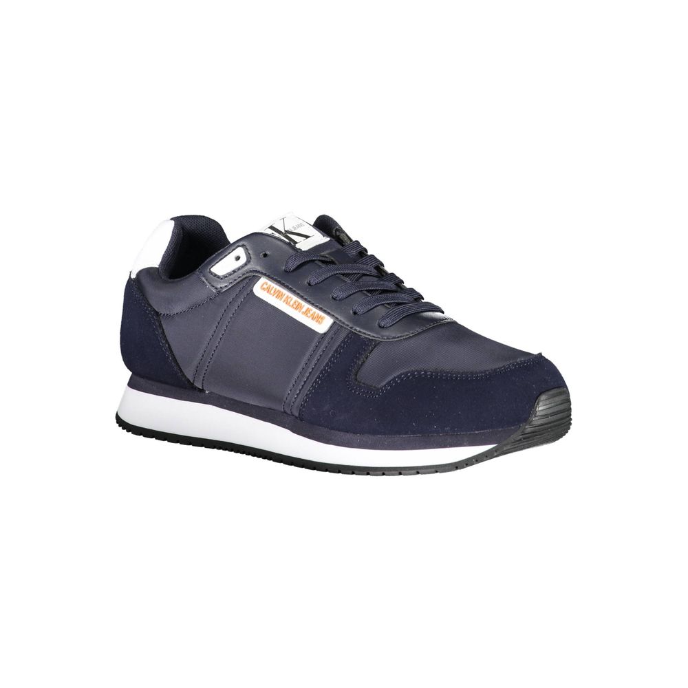 Blauer Polyester-Sneaker