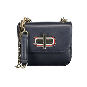 Blue Leather Handbag