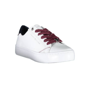 Weiße Ledersneaker
