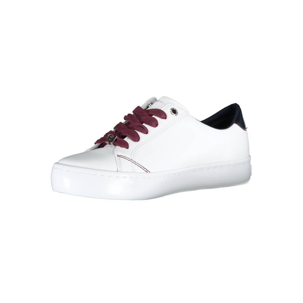 Weiße Ledersneaker