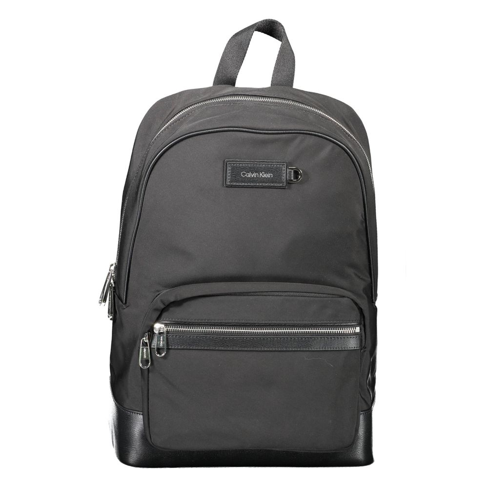 Schwarzer Polyester-Rucksack