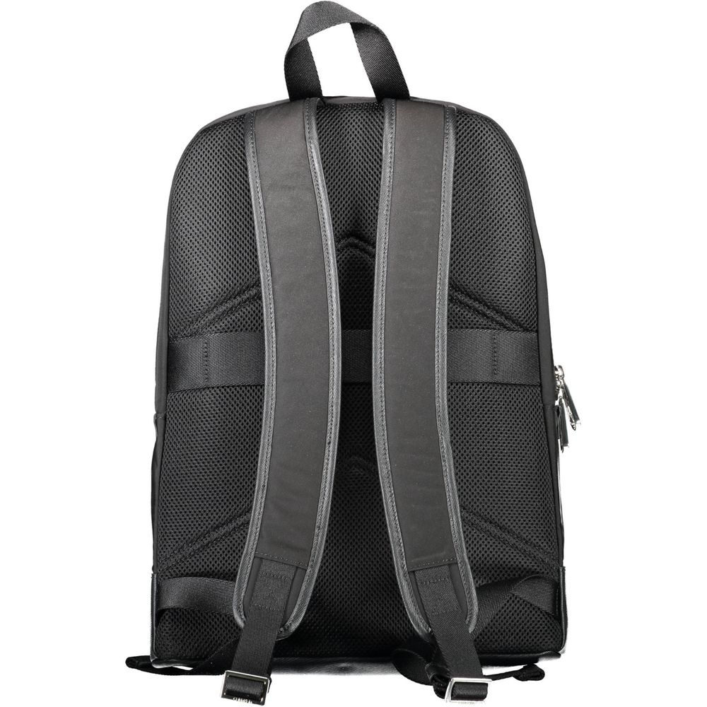 Schwarzer Polyester-Rucksack
