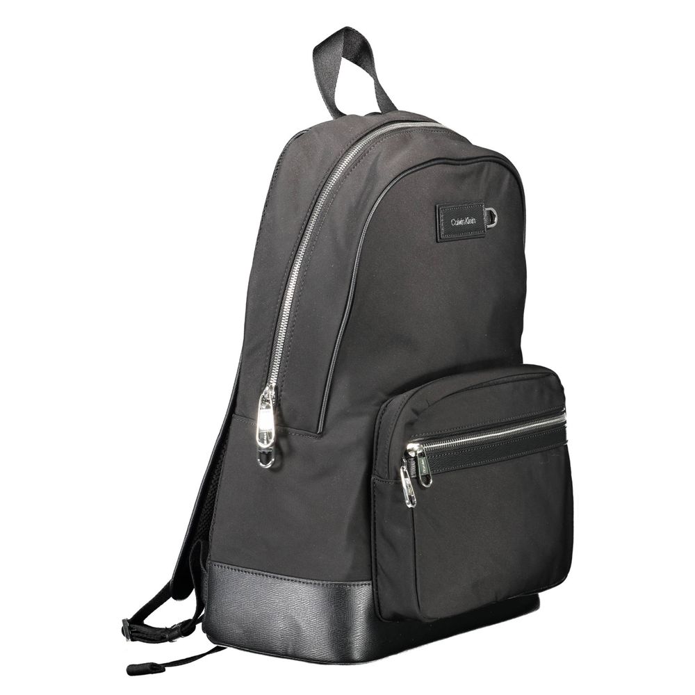 Schwarzer Polyester-Rucksack