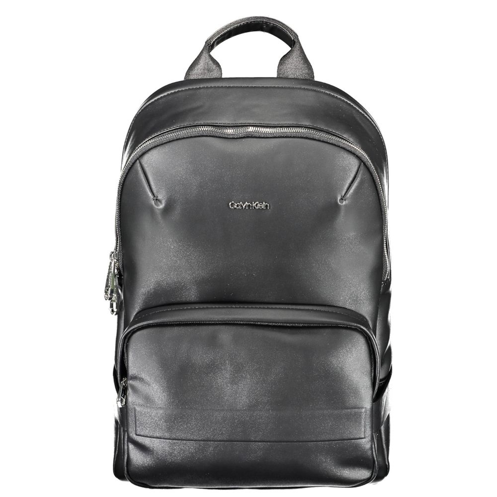 Schwarzer Polyester-Rucksack