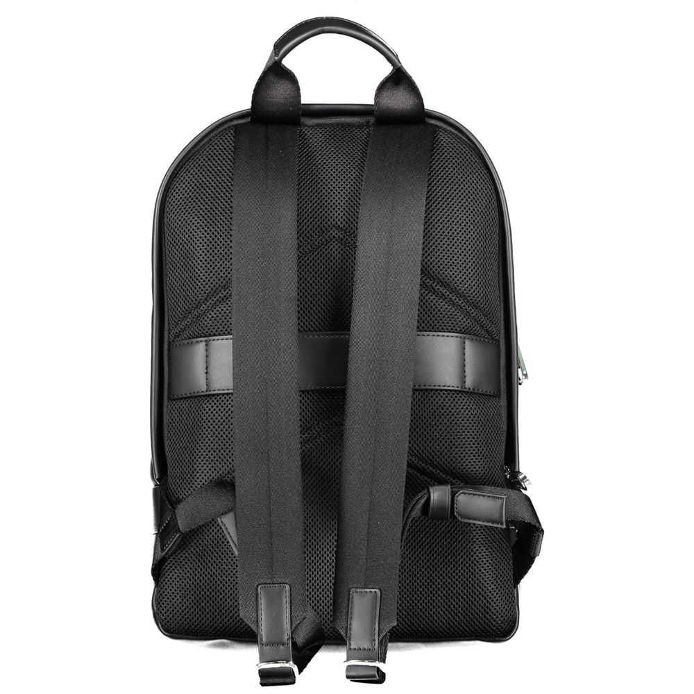 Schwarzer Polyester-Rucksack