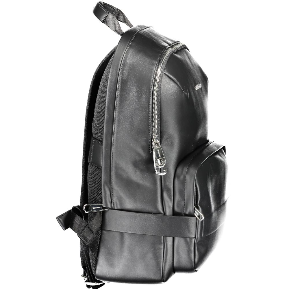 Schwarzer Polyester-Rucksack