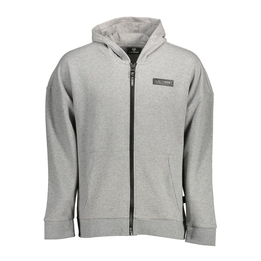 Grauer Baumwollpullover