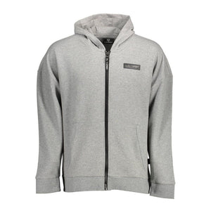 Grauer Baumwollpullover