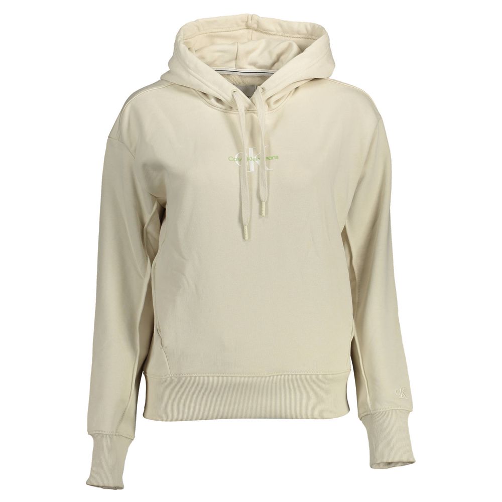 Beigefarbener Baumwollpullover