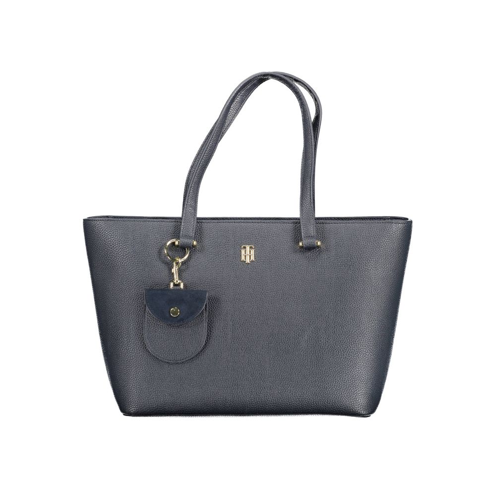 Blaue Handtasche aus Polyethylen
