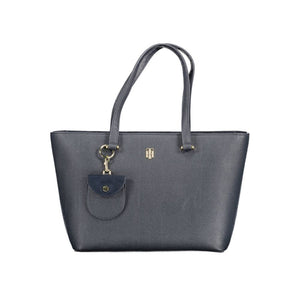 Blaue Handtasche aus Polyethylen