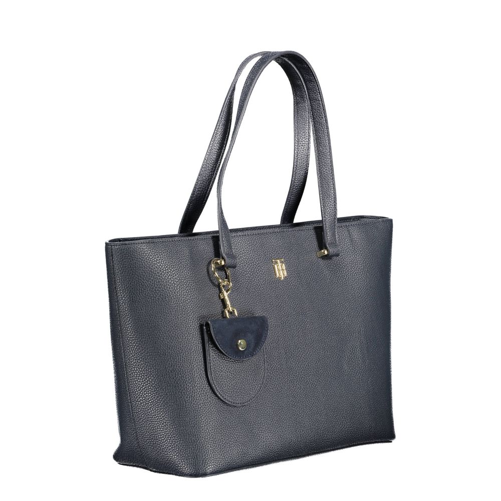 Blaue Handtasche aus Polyethylen