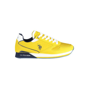 Gelber Polyester-Sneaker