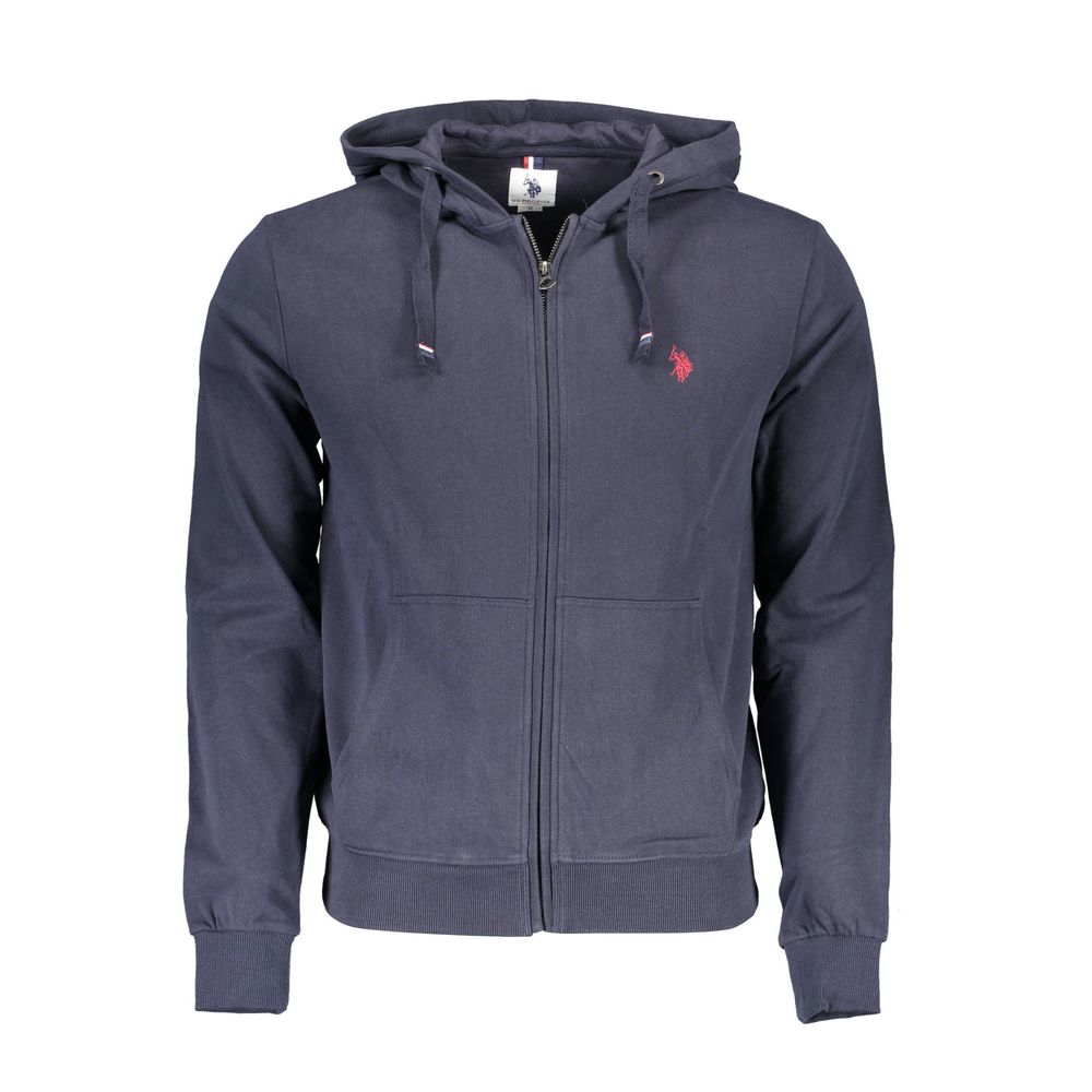 Blauer Baumwollpullover
