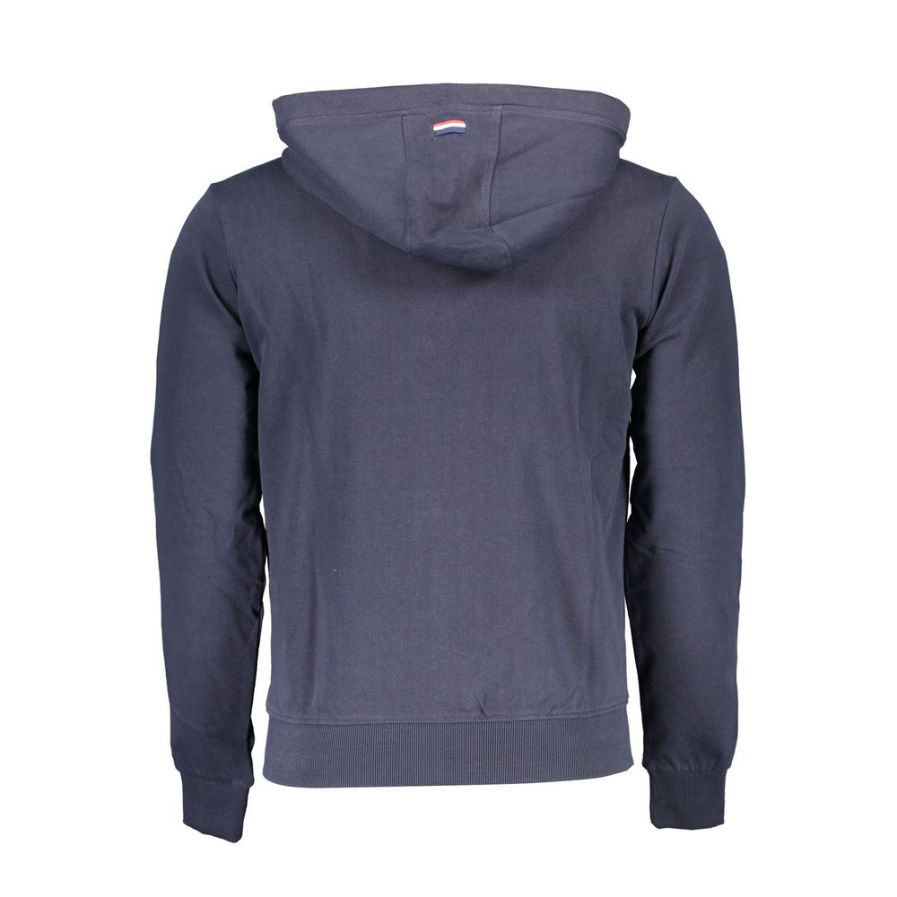 Blauer Baumwollpullover