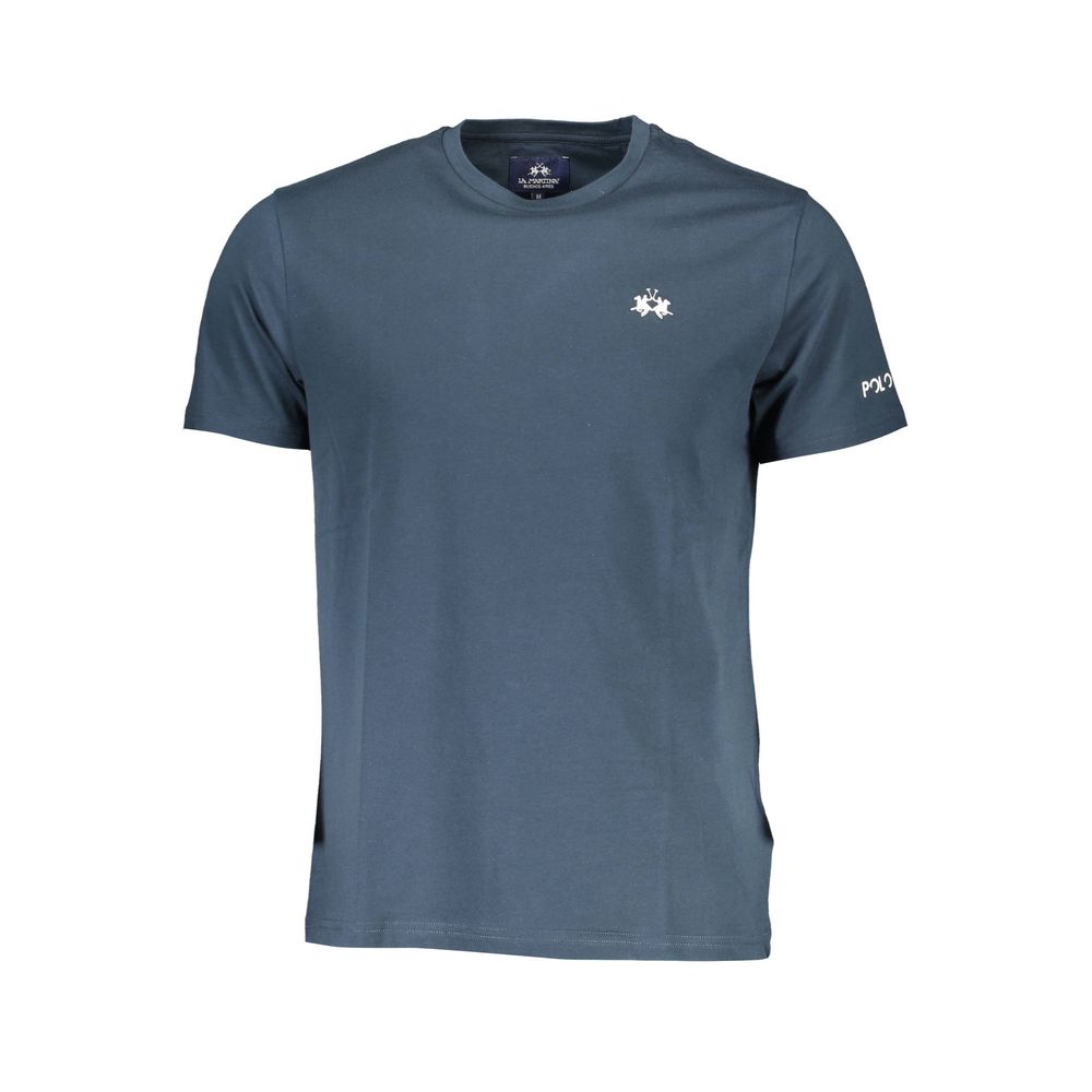 Blaues Baumwoll-T-Shirt
