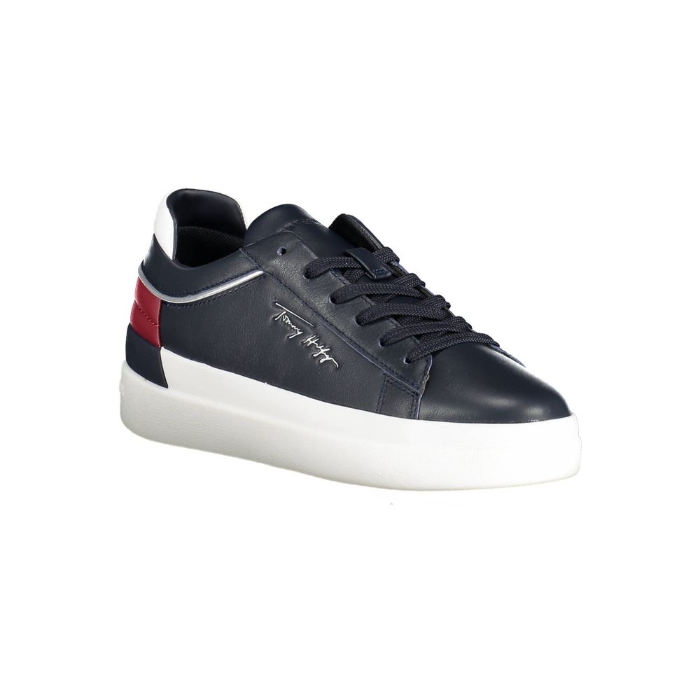 Blauer Polyester-Sneaker