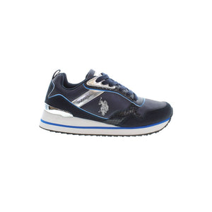 Blauer Polyester-Sneaker