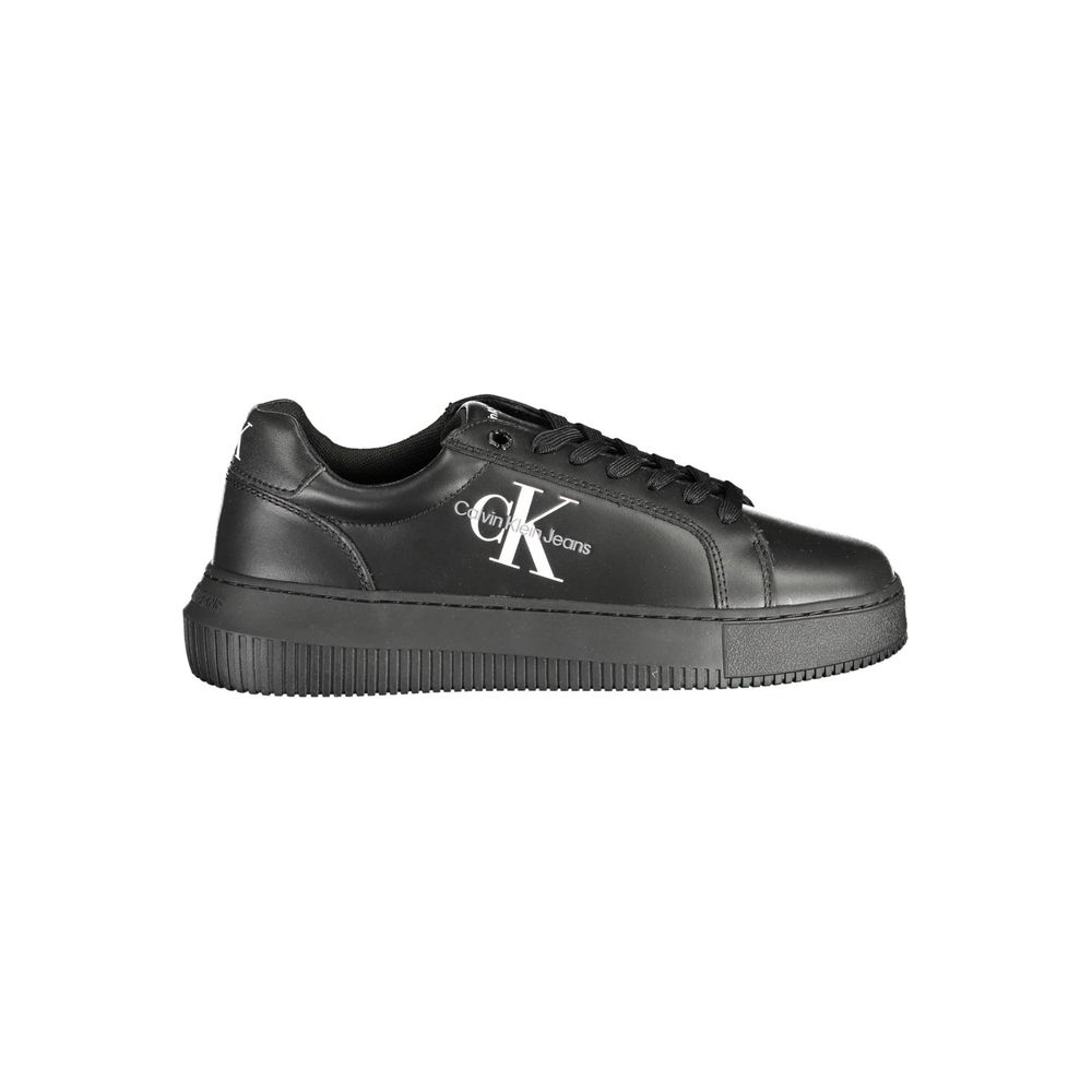 Schwarzer Polyester-Sneaker