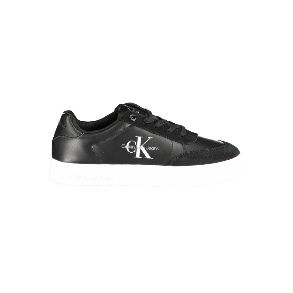 Schwarzer Polyester-Sneaker