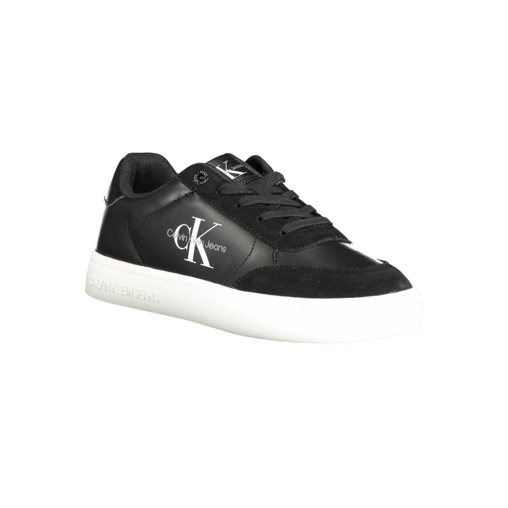 Schwarzer Polyester-Sneaker