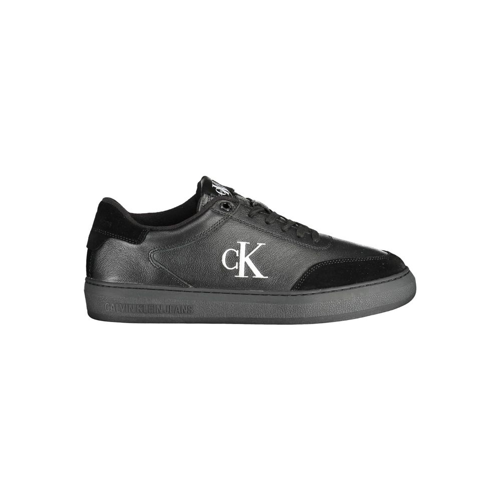 Schwarzer Polyester-Sneaker