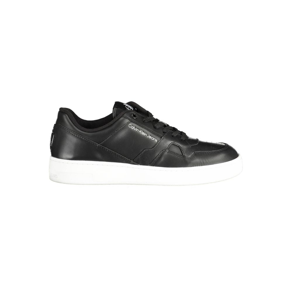 Schwarzer Polyester-Sneaker