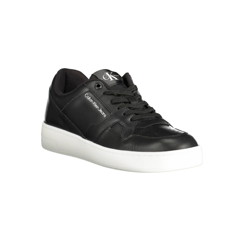 Schwarzer Polyester-Sneaker
