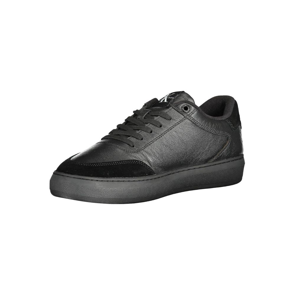 Schwarzer Polyester-Sneaker
