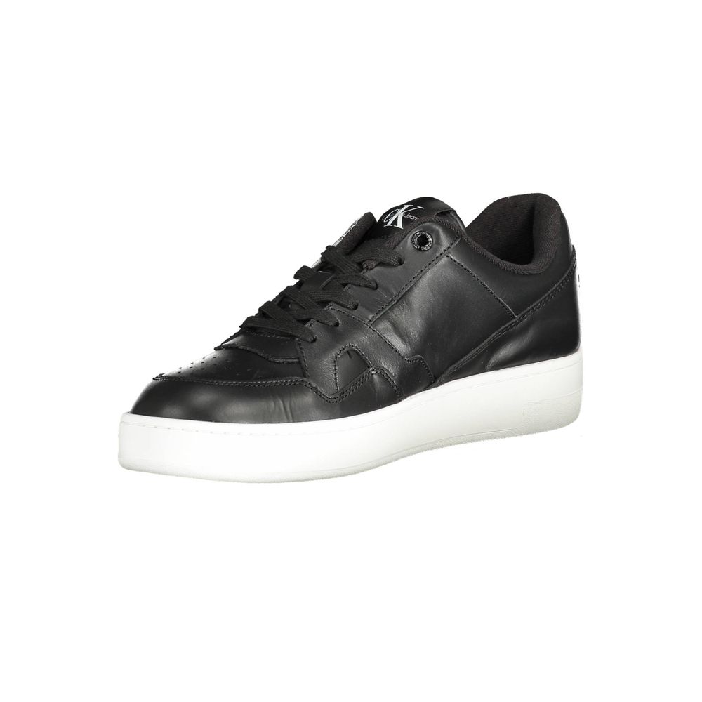Schwarzer Polyester-Sneaker