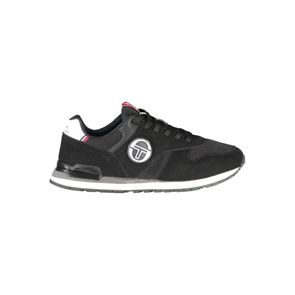Schwarzer Polyester-Sneaker