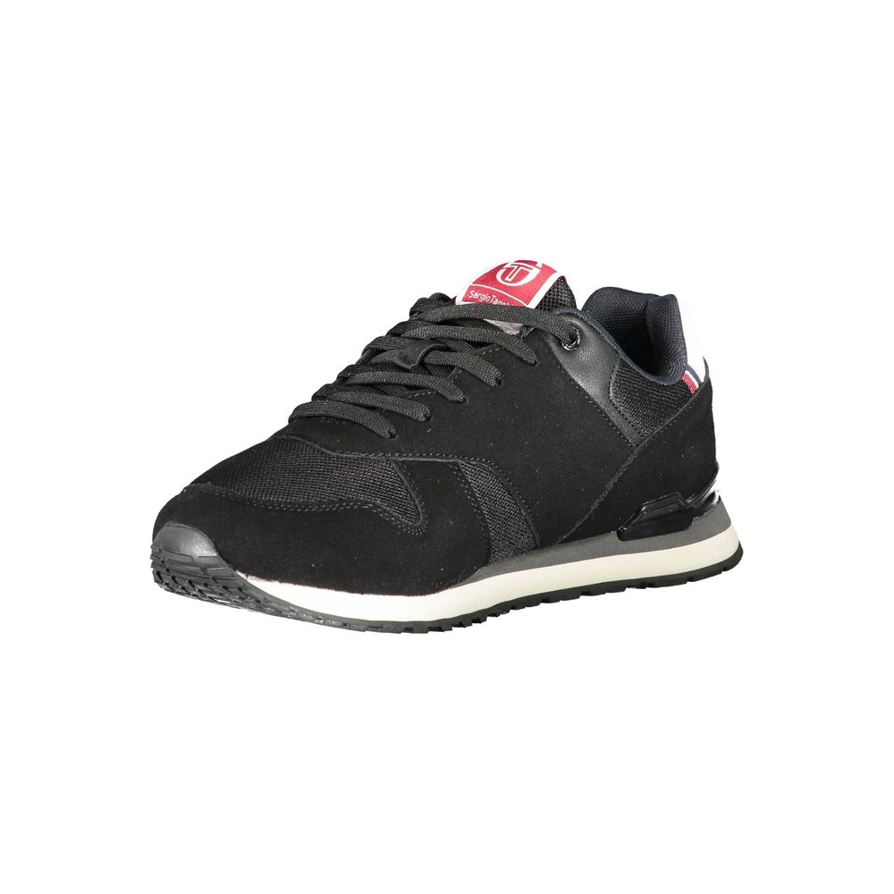 Schwarzer Polyester-Sneaker